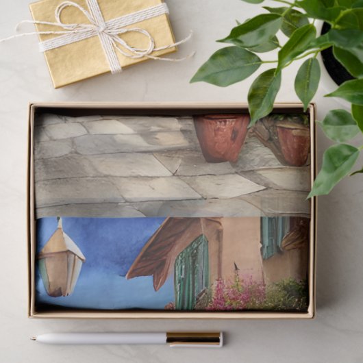 アンイタリアン通りシーンEphemeraデザインシリーズ18 薄葉紙 (ギフト)