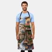 アンイタリアン通りシーンEphemeraデザインシリーズ23 エプロン (着用した状態)