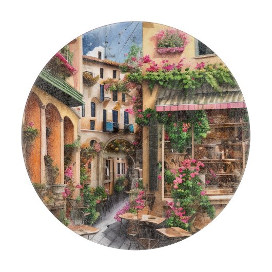 アンイタリアン通りシーンEphemeraデザインシリーズ23 カッティングボード (正面)