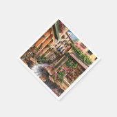 アンイタリアン通りシーンEphemeraデザインシリーズ23 スタンダードカクテルナプキン (角)