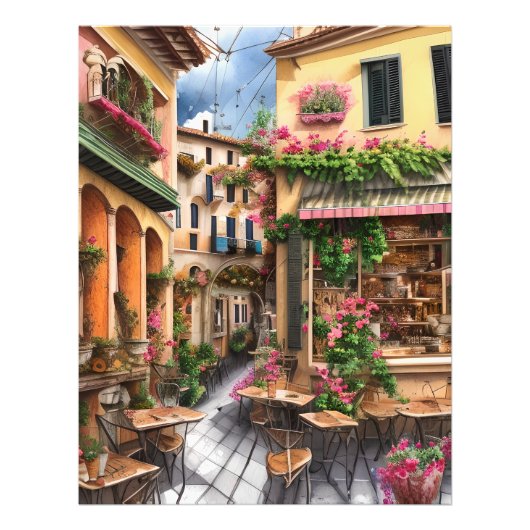 アンイタリアン通りシーンEphemeraデザインシリーズ23 フォトプリント (正面)