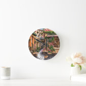 アンイタリアン通りシーンEphemeraデザインシリーズ23 ラウンド壁時計 (ホーム)