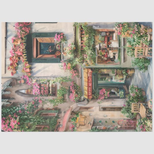 アンイタリアン通りシーンEphemeraデザインシリーズ24 薄葉紙 (正面)