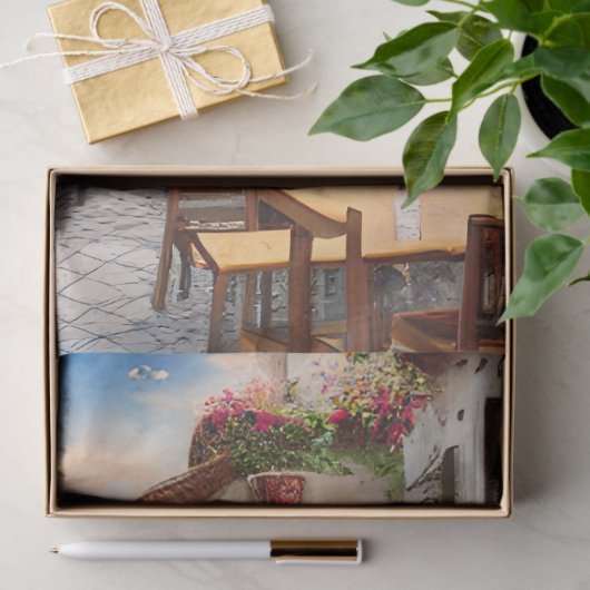 アンイタリアン通りシーンEphemeraデザインシリーズ4 薄葉紙 (ギフト)