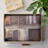 アンイタリアン通りシーンEphemeraデザインシリーズ5 薄葉紙 (ギフト)