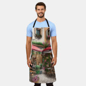 アンイタリアン通りシーンEphemeraデザインシリーズ6 エプロン (着用した状態)