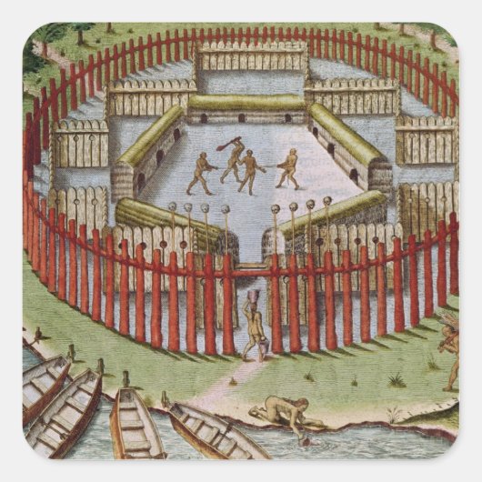 アンインディアン村 スクエアシール (正面)