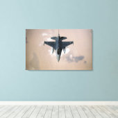 アンエミラティF-16 キャンバスプリント (インサイチュ (ウッドフロア))