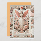 アンエレガントゲリックBrとのヴィンテージウェディング招待状 招待状 (正面/裏面)