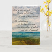 アンオブグリーンゲイブル引用文 カード (黄色い花)