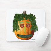アンカットカボチャ顔 マウスパッド (マウス)