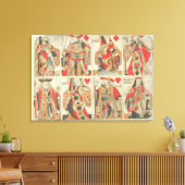 アンカットトランプ、18世紀後半 キャンバスプリント (インサイチュ (リビング))