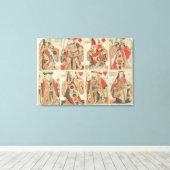 アンカットトランプ、18世紀後半 キャンバスプリント (インサイチュ (ウッドフロア))