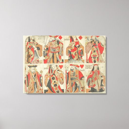 アンカットトランプ、18世紀後半 キャンバスプリント (正面)