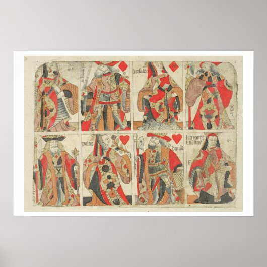 アンカットトランプ、18世紀後半 ポスター (正面)