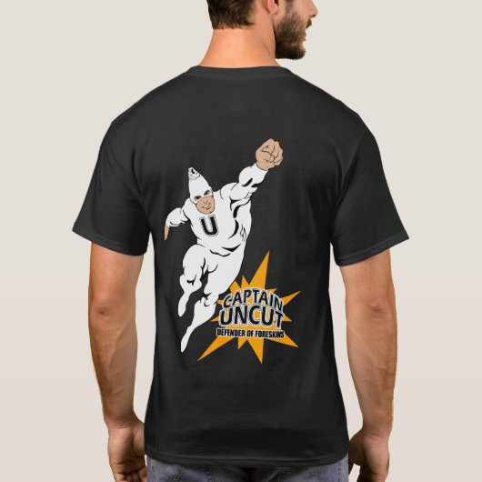 アンカット大尉のTシャツ Tシャツ (裏面)