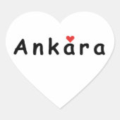 アンカラが大好き ハートシール (正面)