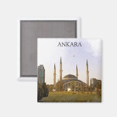 アンカラクラシックトルコカテペモスク マグネット (正面/裏面)