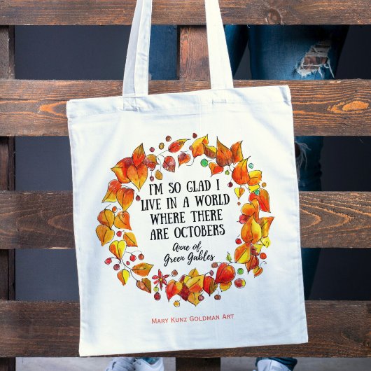 アンカラフルズオブグリーンゲーブルズコテージコーズオータム トートバッグ