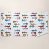 アンカラフルテナ ビーチタオル (正面)