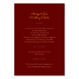 アンカラ結婚アフリカ詳細の両面インサートカード テーブルナンバー