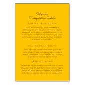 アンカラ結婚アフリカ詳細の両面インサートカード テーブルナンバー (裏面)