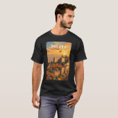 アンカラ トルコ イラスト 旅行 アート ヴィンテージ Tシャツ (正面フル)