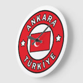 アンカラTürkiye ラージ壁時計 (傾斜)