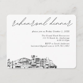 アンカレジ結婚のリハエレガントーサルディナー エンクロージャーカード