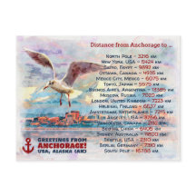 アンカレッジからのご挨拶 - 水彩画