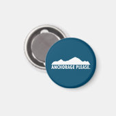 アンカレッジアラスカをお願い マグネット (正面/裏面)