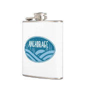 アンカレッジアラスカアウトドア フラスク (左)