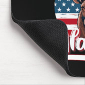 アンカレッジアラスカムース表示アラスカン国旗のフンチン マウスパッド (コーナー)