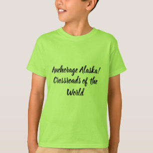 アンカレッジアラスカ十字路 Tシャツ