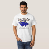 アンカレッジアラスカ州旗の値ティー Tシャツ (正面フル)