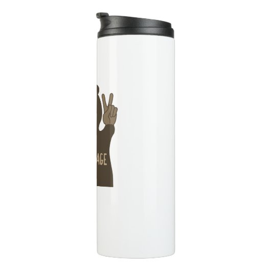 アンカレッジアラスカ平和ベア タンブラー (回転右)