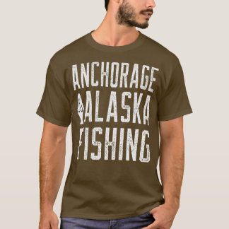 アンカレッジアラスカ魚釣りTシャツ Tシャツ