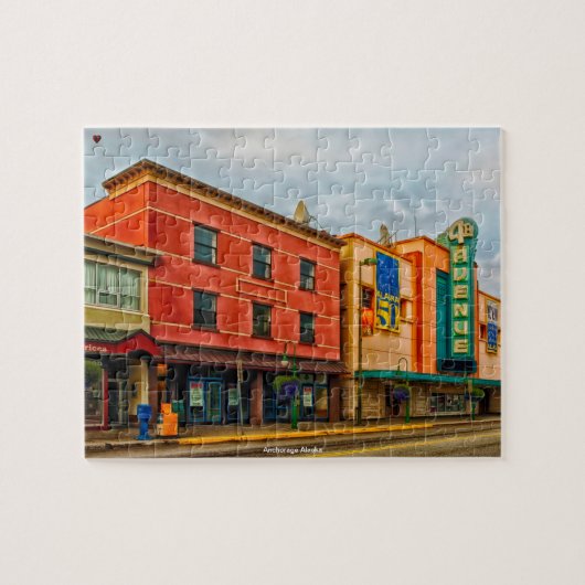 アンカレッジアラスカ ジグソーパズル (横)