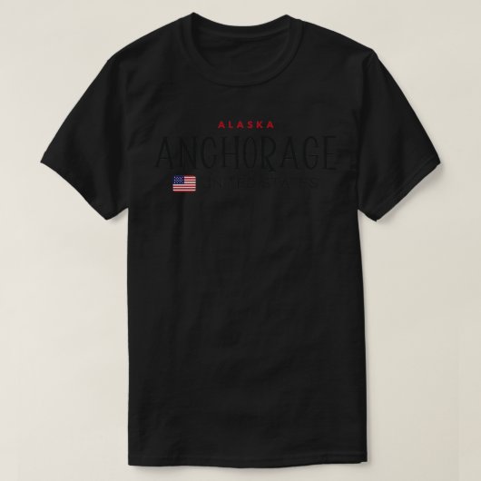 アンカレッジアラ統一されたスカ州Tシャツ Tシャツ (デザイン正面)