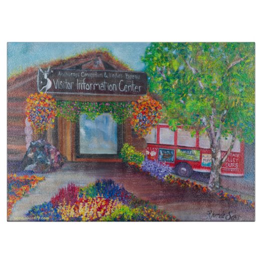 アンカレッジビジターセンター用切削ボード カッティングボード (正面)