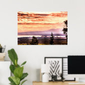 アンカレッジポスターの上の日没 ポスター (ホームオフィス)