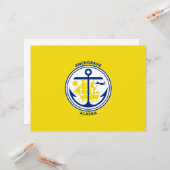 アンカレッジ市旗（アラスカ） カード (正面/裏面インサイチュ)