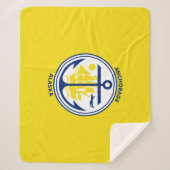 アンカレッジ市旗（アラスカ） シェルパブランケット (正面)