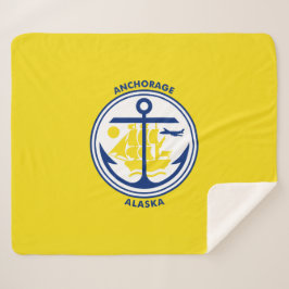 アンカレッジ市旗（アラスカ） シェルパブランケット