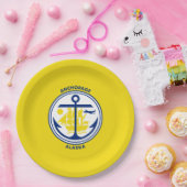 アンカレッジ市旗（アラスカ） ペーパープレート (パーティー)