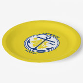 アンカレッジ市旗（アラスカ） ペーパープレート (アングル)