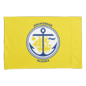 アンカレッジ市旗(アラスカ) 枕カバー (正面右)