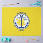 アンカレッジ市旗（アラスカ） 薄葉紙 (クラフト)