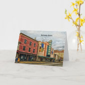 アンカレッジ都市景観 カード (黄色い花)