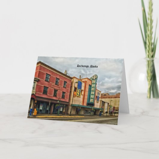 アンカレッジ都市景観 カード (正面)
